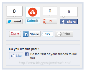 Perfect Share Box for Blogger Blogs