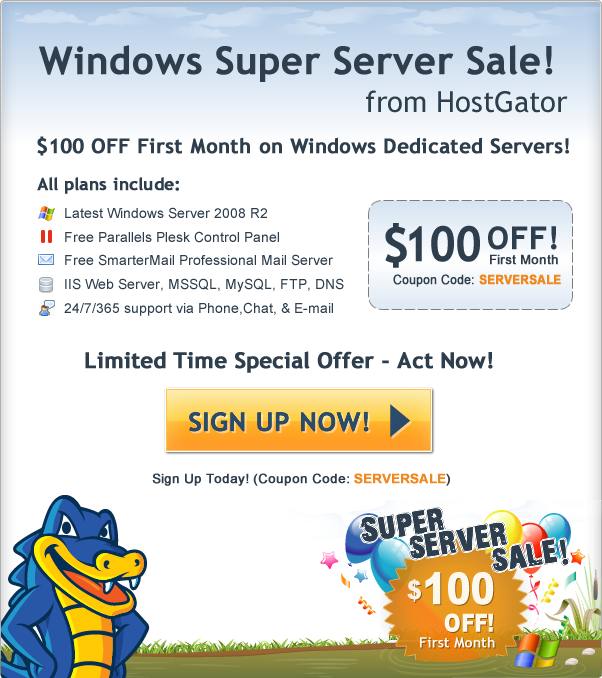 hostgator windows dedicated server