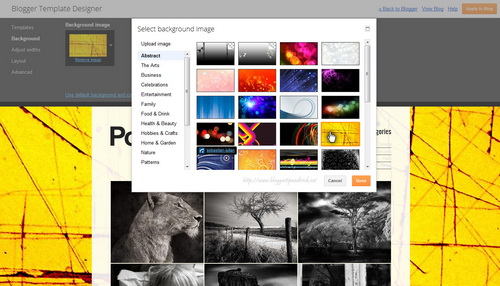 Blogger Template Designer