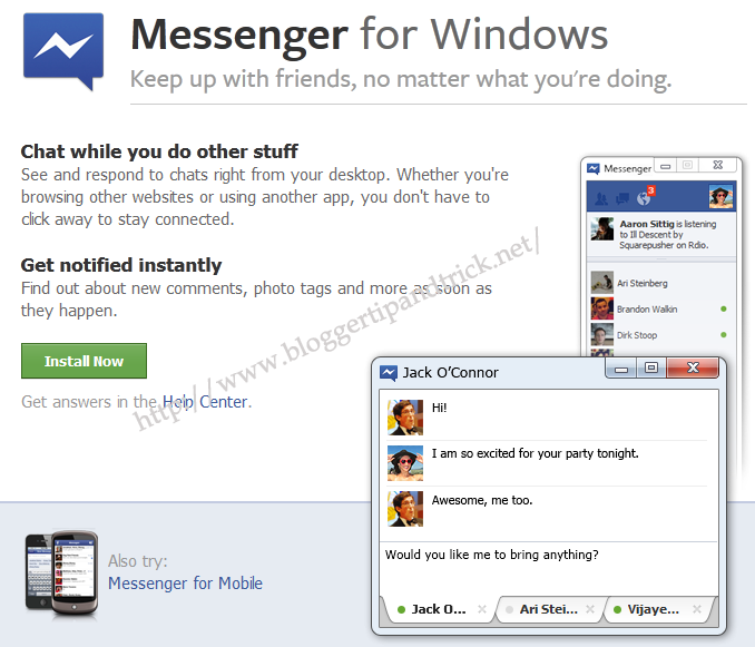 Facebook Messenger for Windows