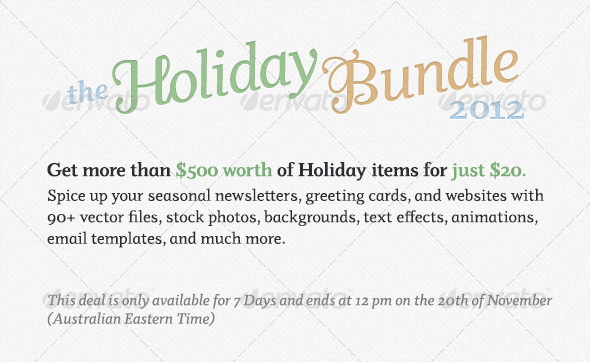 Envato Holiday Bundle 2012