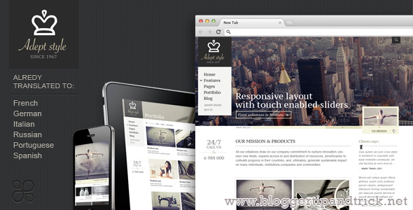 Adept Style Premium WordPress Template