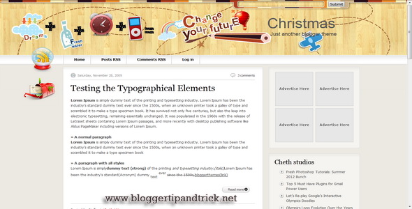 Christmas V2 Blogger Template