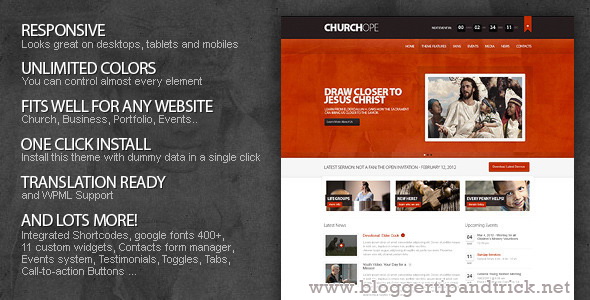 ChurcHope Premium WordPress Template