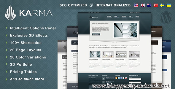 Karma Premium WordPress Template