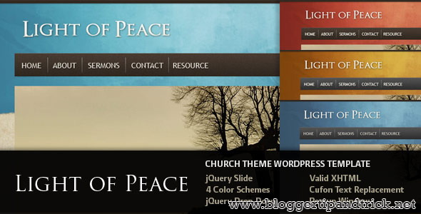 Light of Peace Premium WordPress Template