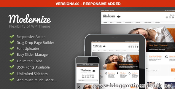 Modernize Premium WordPress Template