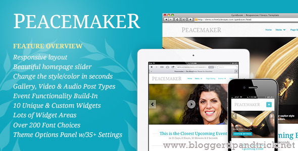 Peacemaker Premium WordPress Template