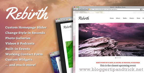 Rebirth Premium WordPress Template