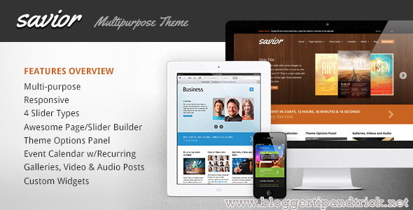 Savior Premium WordPress Template