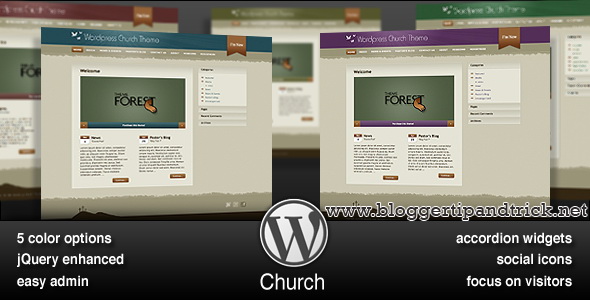 Wordpress Church Premium WordPress Template