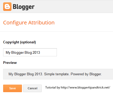 Blogger Attribution Widget Edit