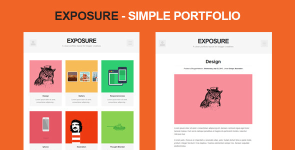 Exposure Blogger Template