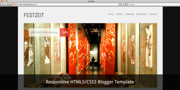 Festzeit Blogger Template