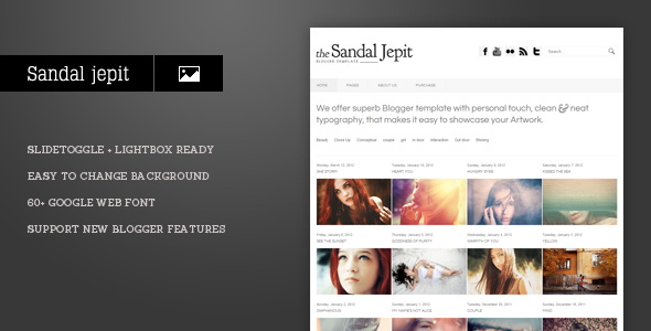 Sandal Jepit Blogger Template