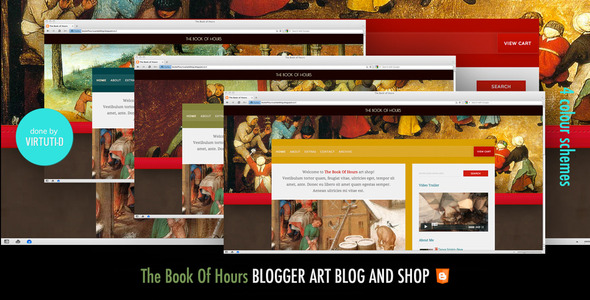 The Book Of Hours Blogger Template