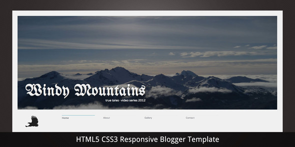 Windy Mountains Blogger Template