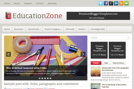 EducationZone Blogger Template