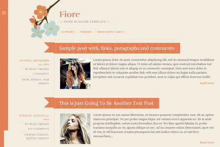 Fiore Blogger Template