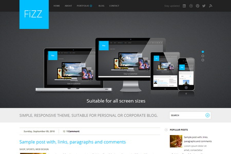 Fizz Responsive Blogger Template