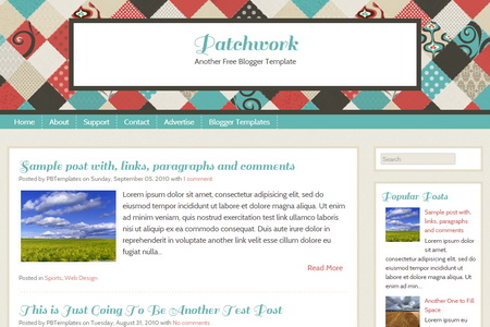 Patchwork Blogger Template