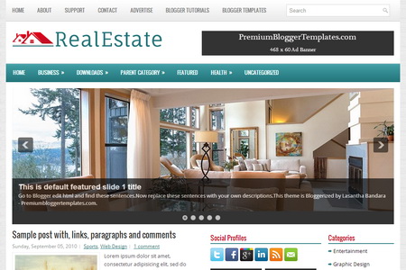 RealEstate Blogger Template