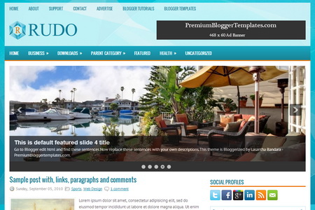 Rudo Blogger Template