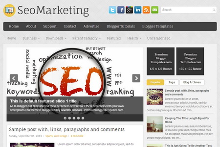 SeoMarketing Blogger Template