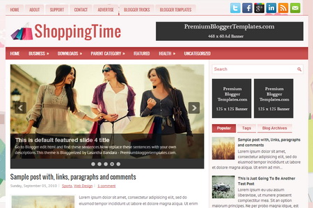 ShoppingTime Blogger Template