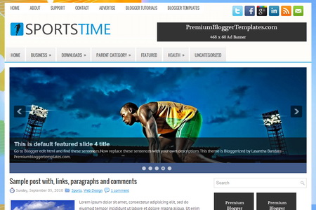 SportsTime Blogger Template