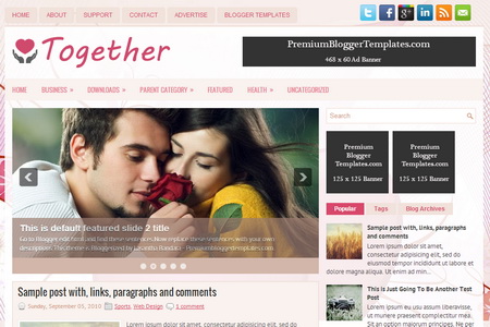 Together Blogger Template