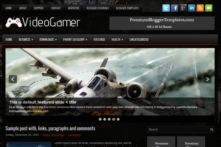 VideoGamer Blogger Template