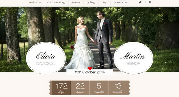 Romantic WordPress Theme