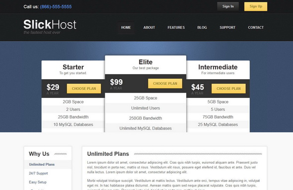SlickHost - Hosting & Corporate WordPress Theme