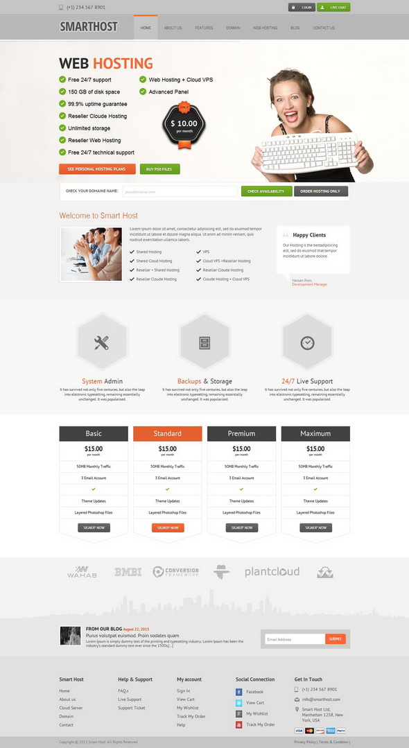 Smart Host-Responsive WordPress Theme