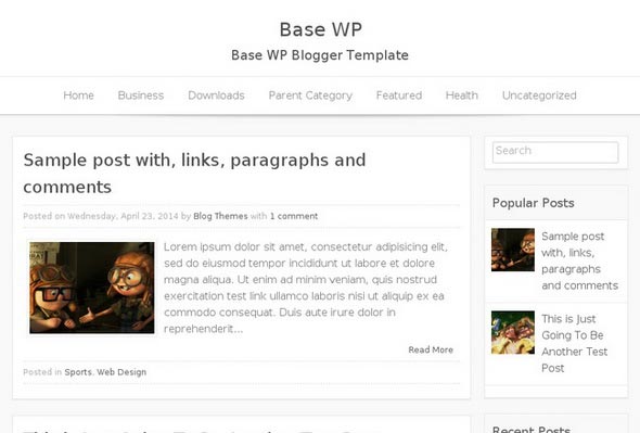 Base WP Blogger Template