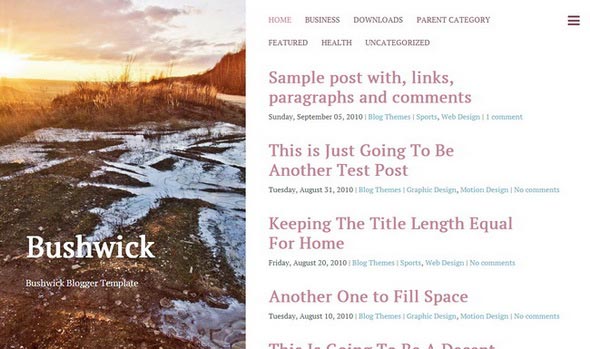 Bushwick Blogger Template