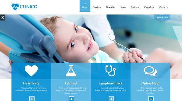 Clinico - Responsive Medical and Health Template