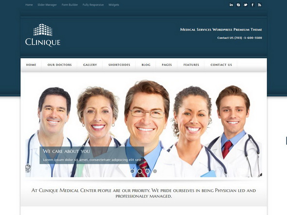 Clinique - Responsive Medical Theme