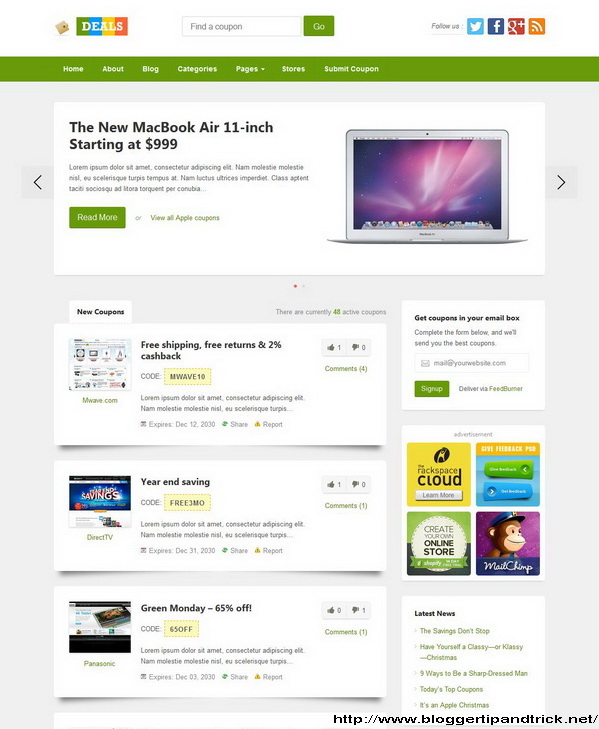 Deals - Coupon WordPress Theme