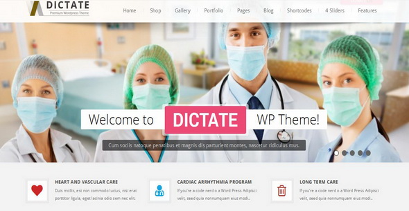  Dictate - Business, Fashion, Medical, Spa WP Theme