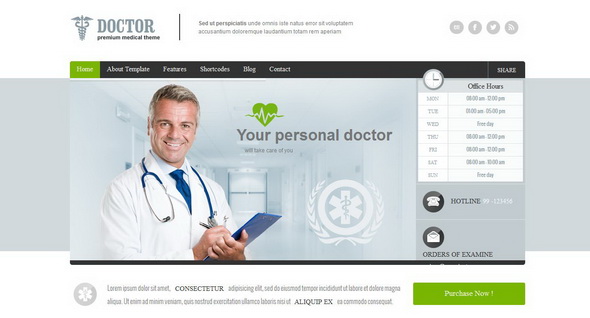 Doctor - Universal Medical WordPress Theme