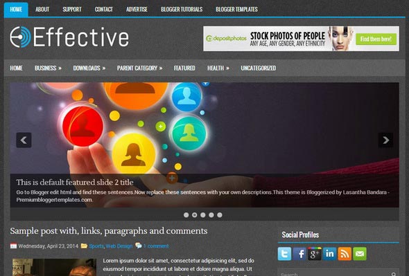 Effective Blogger Template