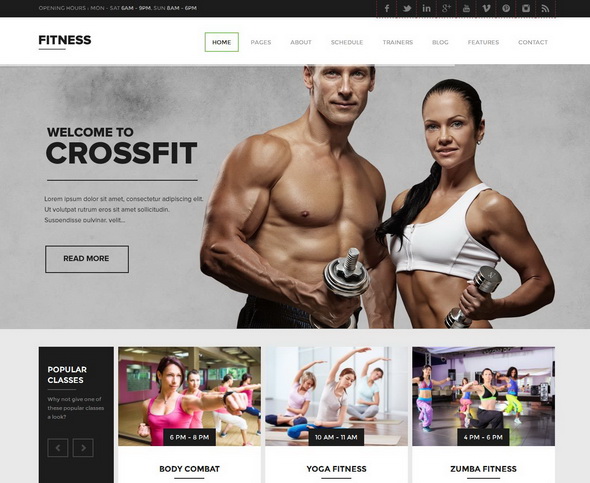 Fitness - Premium Gym WordPress Theme