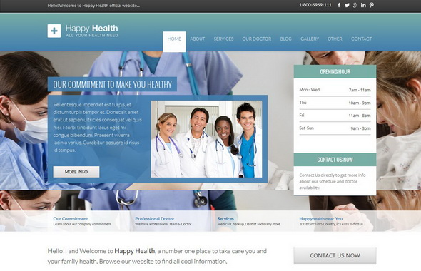 Happyhealth - Beautiful Theme for Hospital & Spa