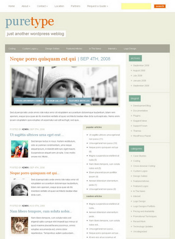 PureType WordPress Theme