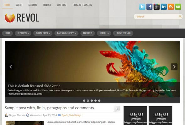 Revol Blogger Template