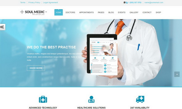 SoulMedic - Flat Responsive Medical & Health Theme