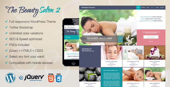  The Beauty Salon 2 Premium WordPress Theme