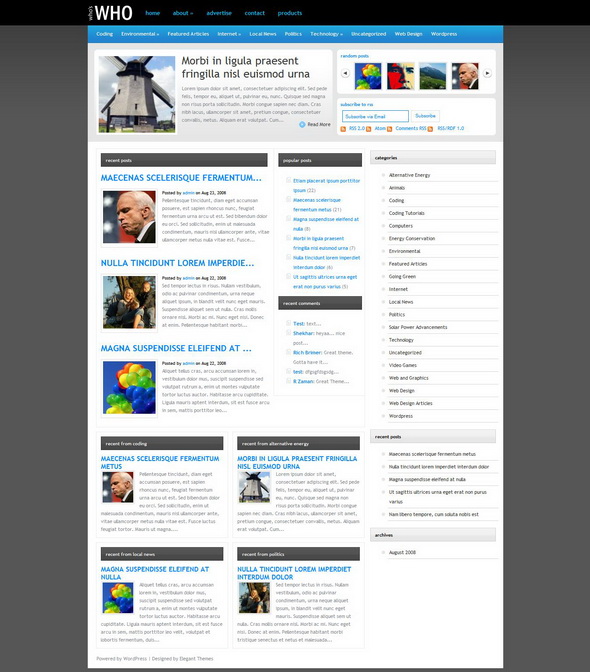 WhosWho WordPress Theme